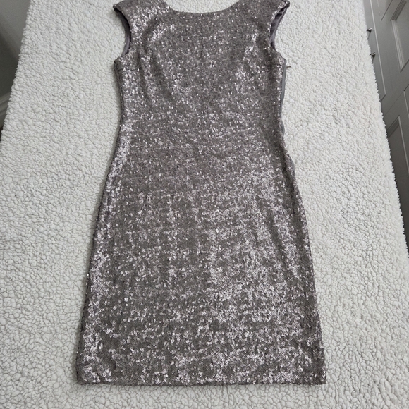 Esley Glittering Sequin Mini Dress in Copper - Picture 1 of 6
